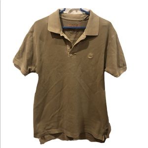 Timberland Beige Polo Size Large Mens